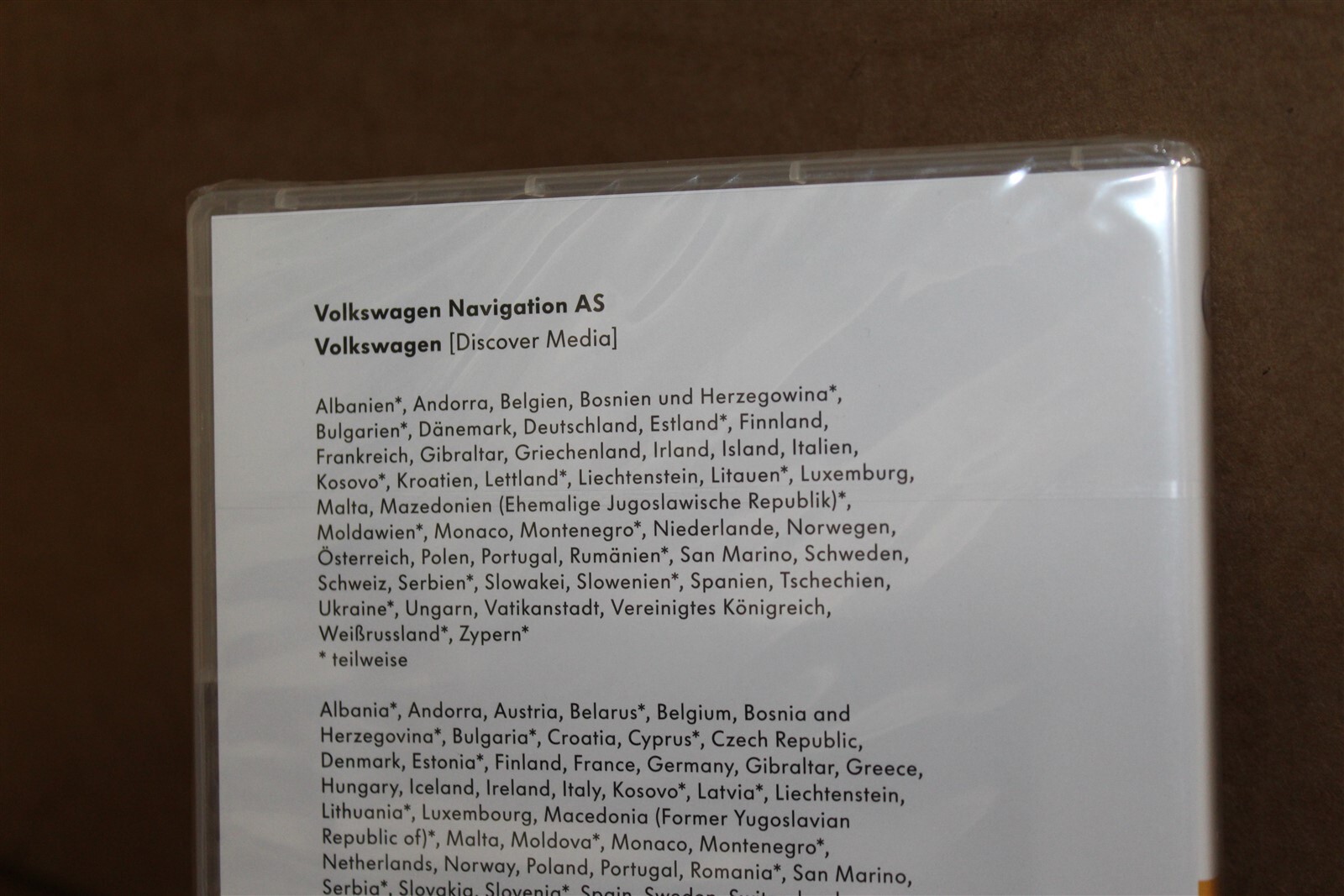 VW Discover Media Navaigation SD Card 201617 Data 3G0919866AQ New