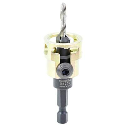 55239 Carbide Tipped Adjustable Countersink With Depthstop 3/8 Dia X 49 Degr