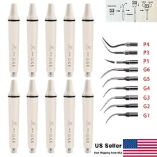 Dental Ultrasonic Piezo Scaler Handpiece / Scaling Perio Tips For EMS Cavitron