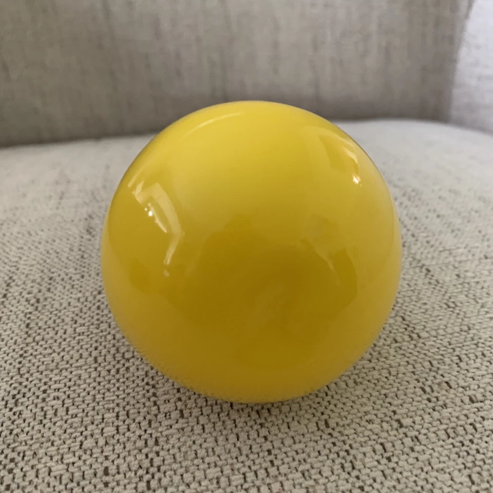 Decorative Glass Fruit Yellow Pear Glass Art Paperweight Bowl Filler - Image 3 of 4