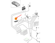 PORSCHE BOXSTER Spyder 981 LH A-Säule Antennenverstärker 99164712700 ORIGINAL