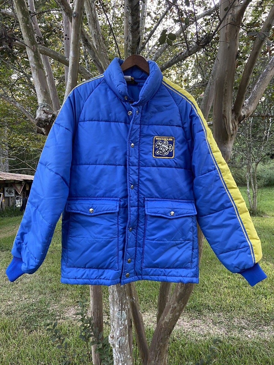 Vintage Michelin Man Puffer Jacket Mens M Blue Swingster Vintage Michelin Man Puffer Jacket Mens M Blue Swingster