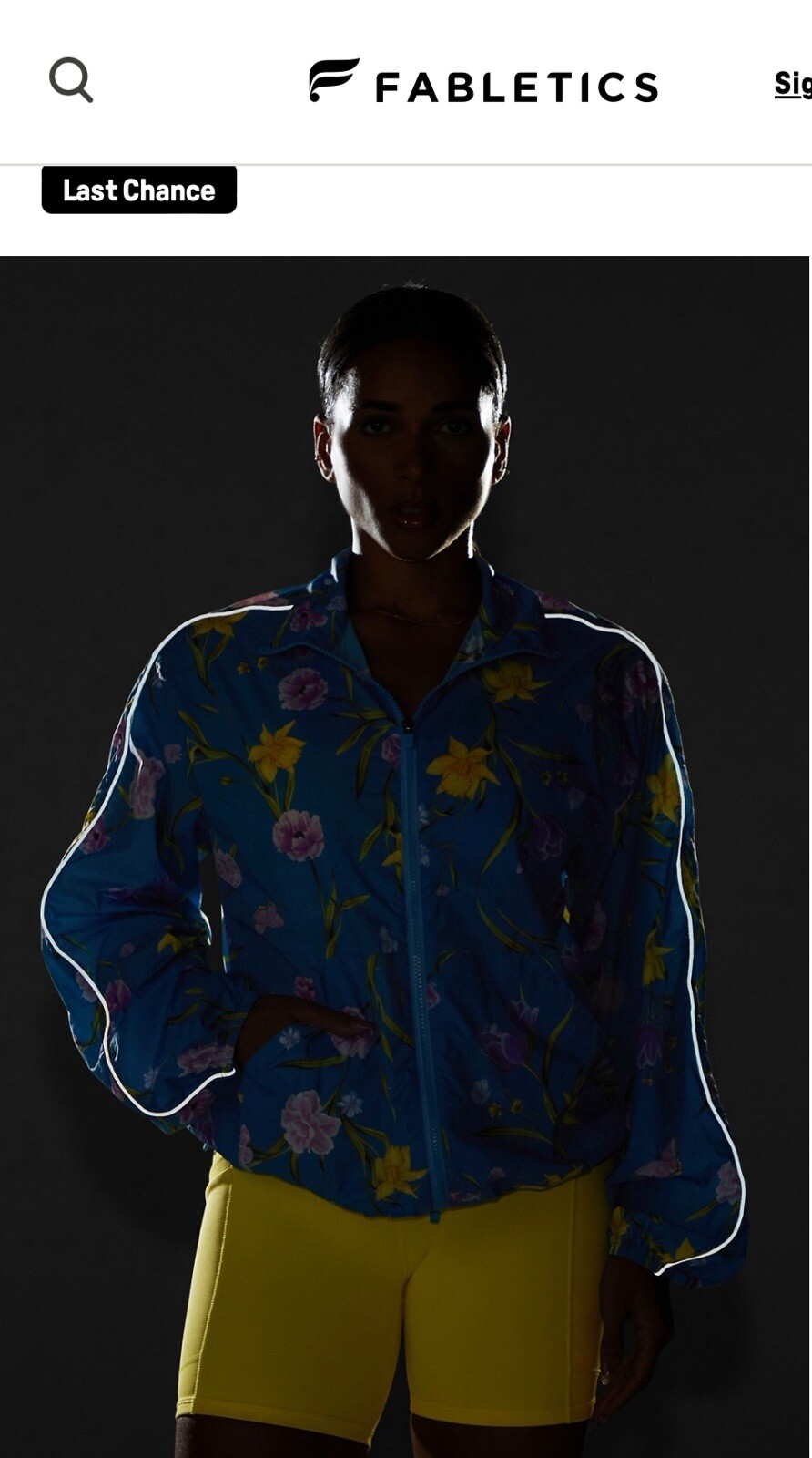 Fabletics Medium Oversized Flyweight Windbreaker … - image 3