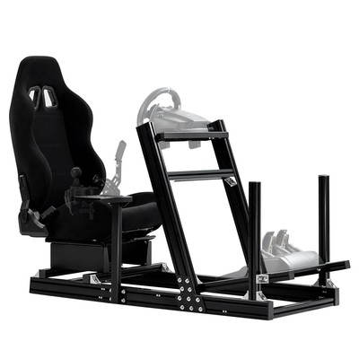 Supllueer Aluminiumlegierung Racing Simulator Cockpit mit Sitz fit für G923 G29