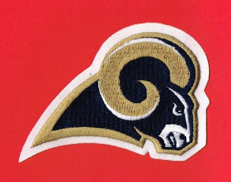 ST. LOUIS RAMS EMBROIDERED NFL Football Ram Head PATCH eBay