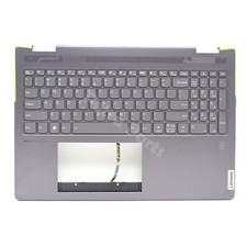 For Lenovo Yoga 7 16IRL8 Upper Case Palmrest US Keyboard Cover Bezel 5CB1L31865