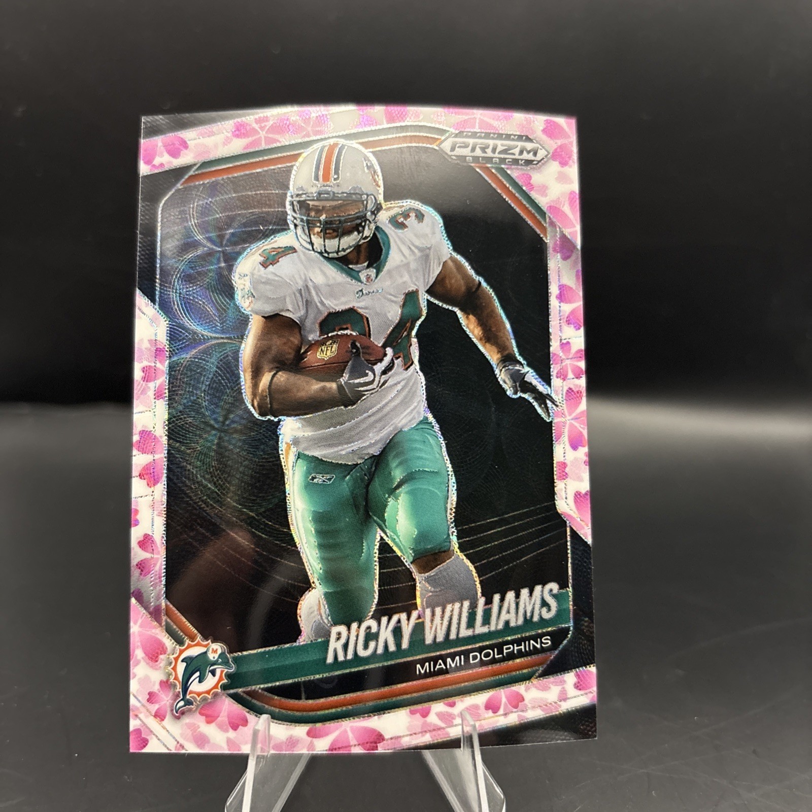 2025 Prizm Black Ricky Williams Cherry Blossom /20 #84 Miami Dolphins SSP Rare