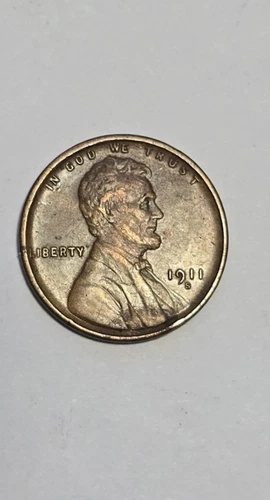 1911-S 1c Lincoln Wheat Cent Penny AU