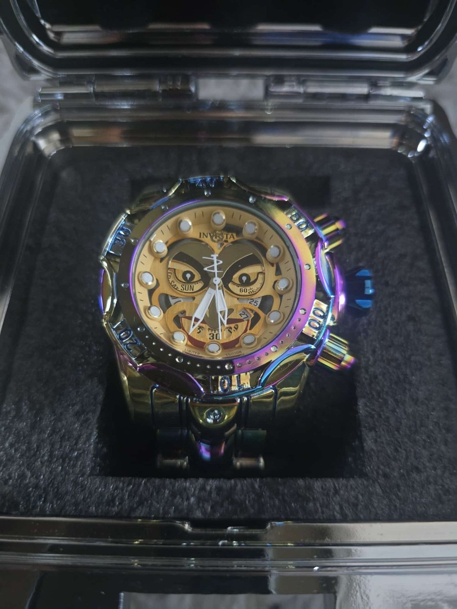 Invicta DC Comics Joker Swiss Ronda Z60 Caliber Men's Watch model 30124  MINT NEW
