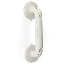 Deluxe Grip Bar 13.6 in Suction Cup Bath Grab Bar W/ Secure Lock Toolless