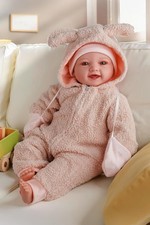 BABESIDE 15-Inch Lightweight Baby Doll with Baby Feeding Set Easy to Hold with