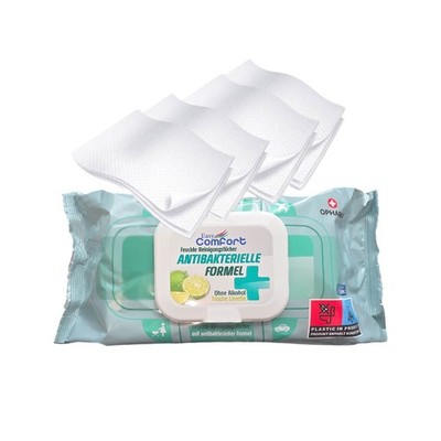 EasyComfort Feuchte Reinigungstücher mit antibakterieller Formel-Frische Limette