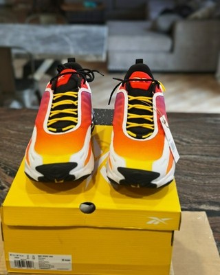 Reebok DMX Series 3000 Men's Walking Low Top Lace-Up Sneakers Orange/Red
