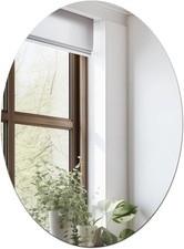 Small Oval Mirror for Wall Decor, 16 x 12 Frel Glass Oval Wall