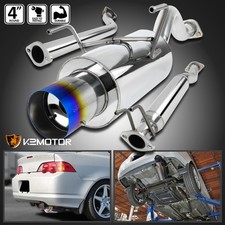 Fits 2002-2006 Acura Rsx Dc5 Type-s 2.0l Muffler Catback Exhaust Burnt Tip