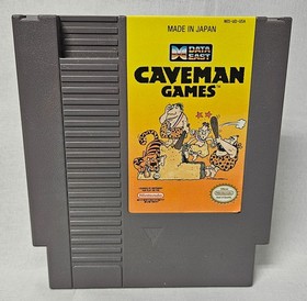 Caveman Games Nintendo NES w/ Box and Manual TESTED SEE PHOTOS