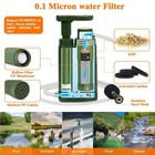 Hand Pump Water Purifier Portable Water Filter Survival and Emergency Must Have