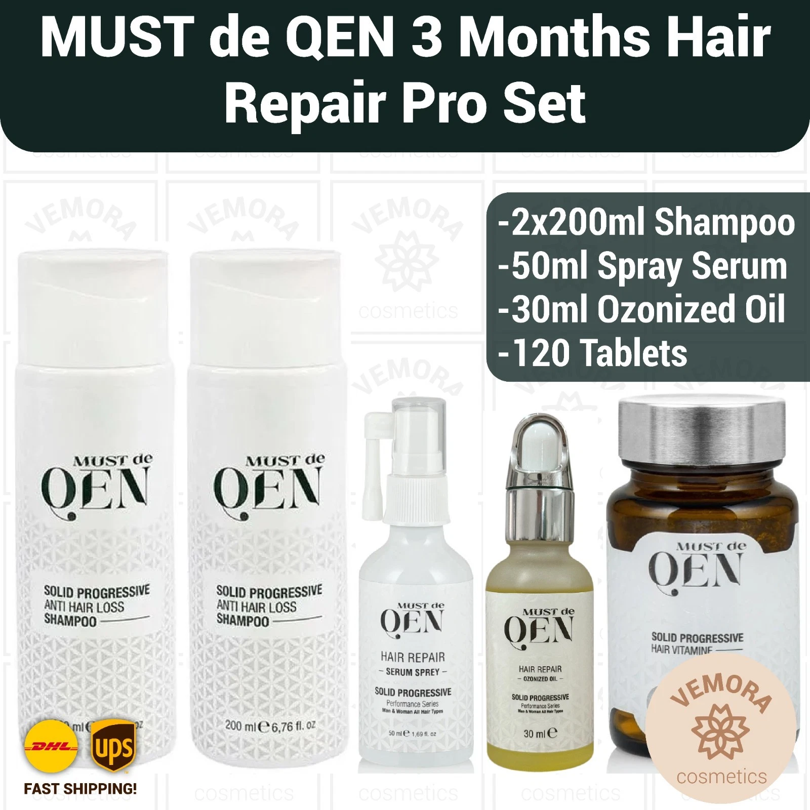 MUST de QEN 3 Months After Hair Transplant Hair Repair Pro Set