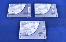 Lot of 3 Intel SSD DC S3610 200GB 2.5" SATA SSD (J090101)