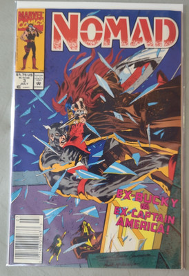 NOMAD #3 Ex-Bucky vs Ex-Captain America US Agent Marvel Comics 1992