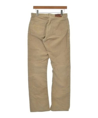 RRL Ralph Lauren Corduroy Pants Beige Size 30 Cotton Logo Patch 