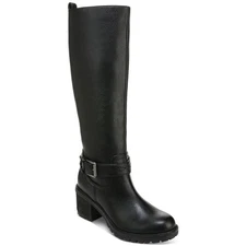 Zodiac Womens Georgia  Black Tall Knee-High Boots Shoes 5 Medium (B,M) BHFO 4269