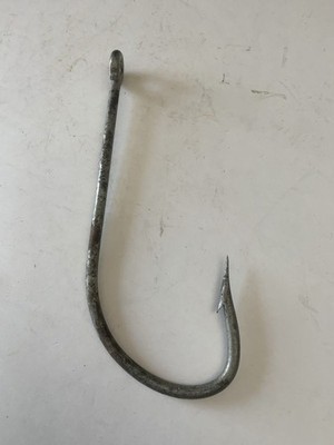 Vintage Shark Hook 3.5''x9'' O. Mustad & Sons Norway 1940s