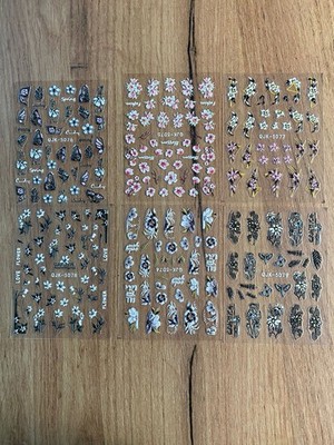 Nagelsticker - verschiedene Motive - Anzahl wie auf Bild ersichtlich