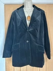 beautiful 70s vintage black velvet blazer by Laure' 14-16