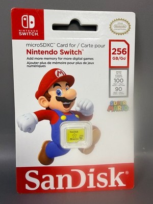 SanDisk 256GB Micro SDXC Speicherkarte für Nintendo Switch NEU Super Mario