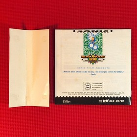 Sega Mega CD Sonic The Hedgehog w/Spine w/Reg card MCD Mega-CD Japan JPN JP Game