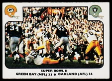 1977 Fleer Team Action Set-Break #58 Super Bowl II, VGEX, (HUCK'S)