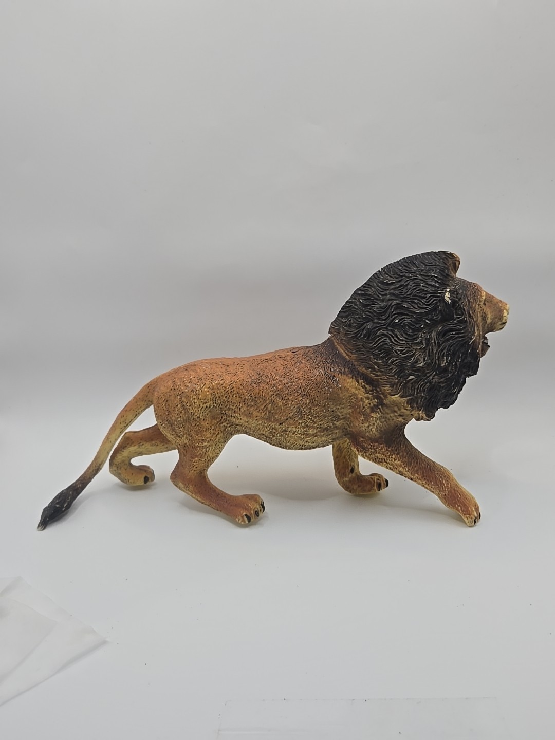 Ankyo Lion Hard Plastic Toy 10" Figure Tan Brown King Of The Jungle Safari Cat