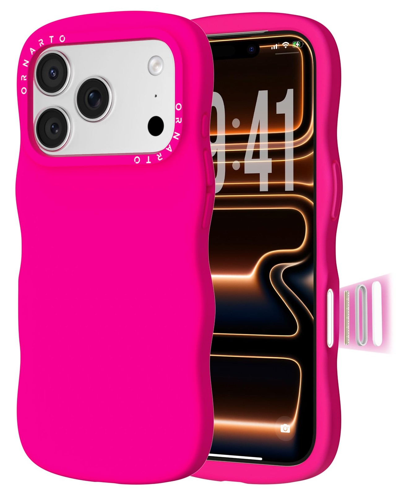 Coque silicone liquide iPhone 17 Pro housse féminine bordure