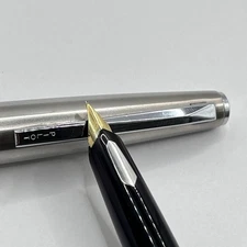 PILOT Silver Black Fountain Pen Elegant Writing Instrument with Fine Details
