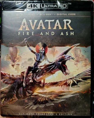 Avatar: Fire & Ash (4K UHD, Blu-ray + Digital, 2026) NEW - NO/SLIPCOVER