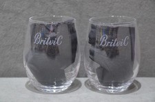 2x Britvic Mezcladores Vaso de Vaso para Beber 12oz 350ml Jugo de Naranja Desayuno Nuevo