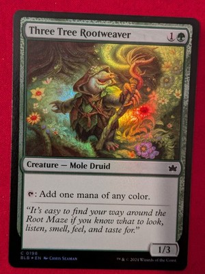 Three tree rootweaver Foil C NM Bloomburrow MTG