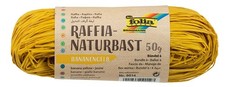 folia 9014 Natural 50 g Banana Yellow, Raffia Naturbast 50g Raffia Naturbast 50g