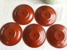 Traditional craft Echizen-nuri Doan Urushi lacquer teacups 5-piece set Unused