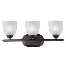 MAXIM LIGHTING 11313FTOI Axis 3-Light 21" Wide Oil Rubbed Bronze Vanity Light