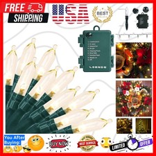 18ft 50 LED Battery Operated Christmas Lights, 8 Modes with Timer - Waterproo...