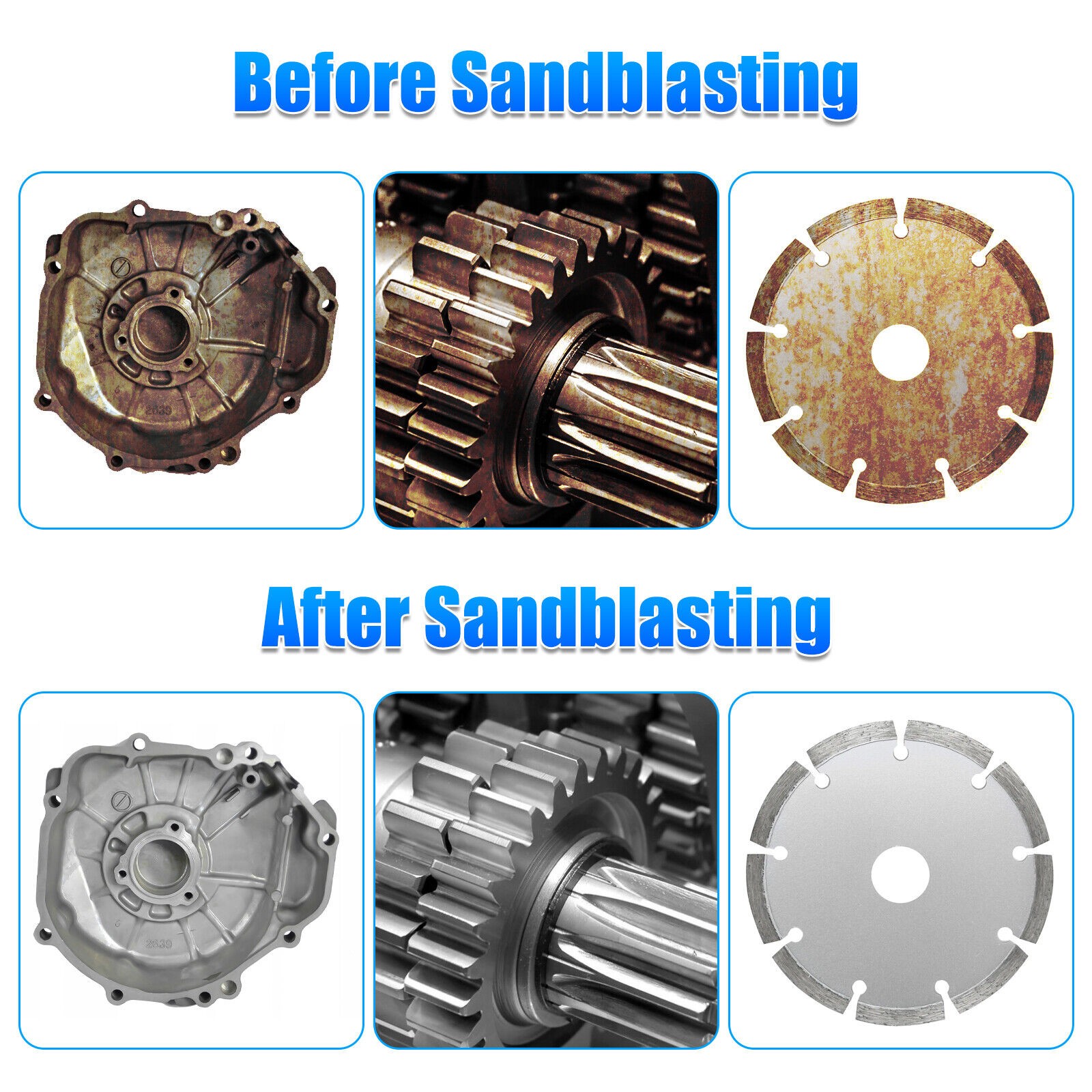Sandblaster Gun Air Sand Blasting Ceramic Nozzles Set For Sandblaster Cabinet