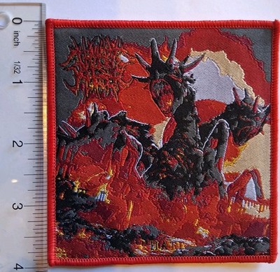 Thy Art Is Murder Hate Red Border Woven Patch