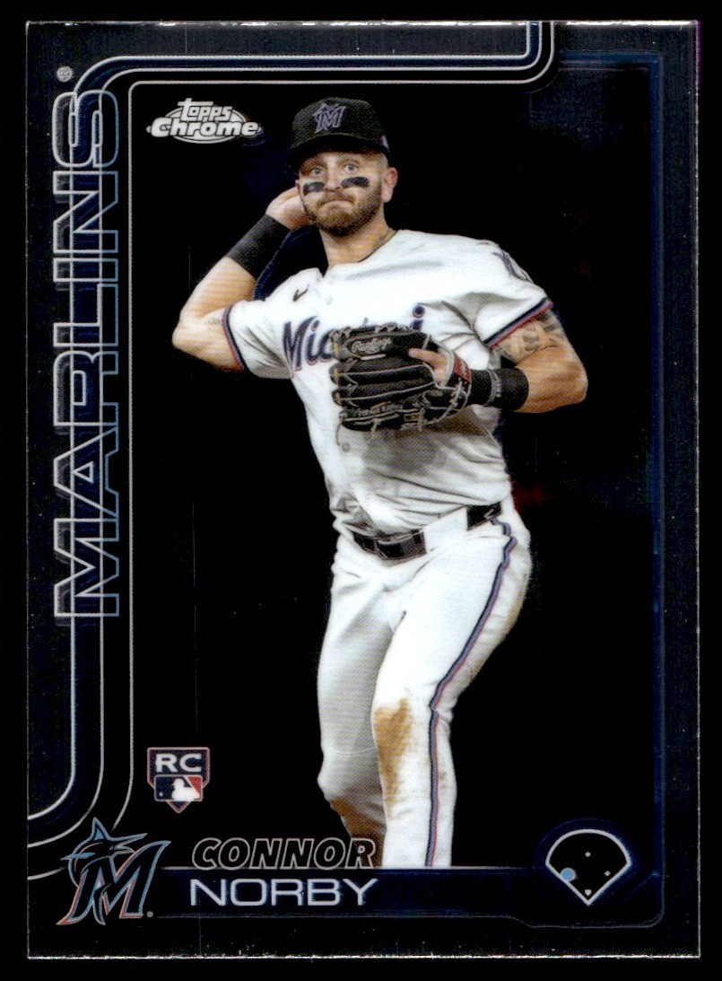 2025 Topps Chrome Connor Norby RC Miami Marlins #199