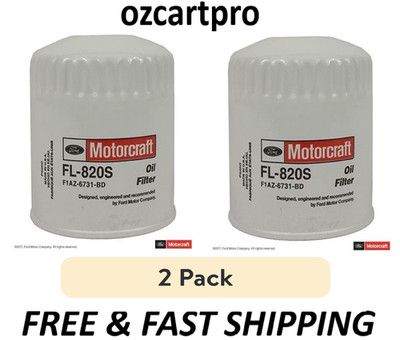 (2 pack) Motorcraft Oil Filter FL820SW