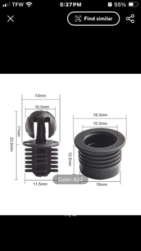 Speaker Grill Mounts / Grommets / Rubber Plugs / Ferrules / Pins / Holder Socket