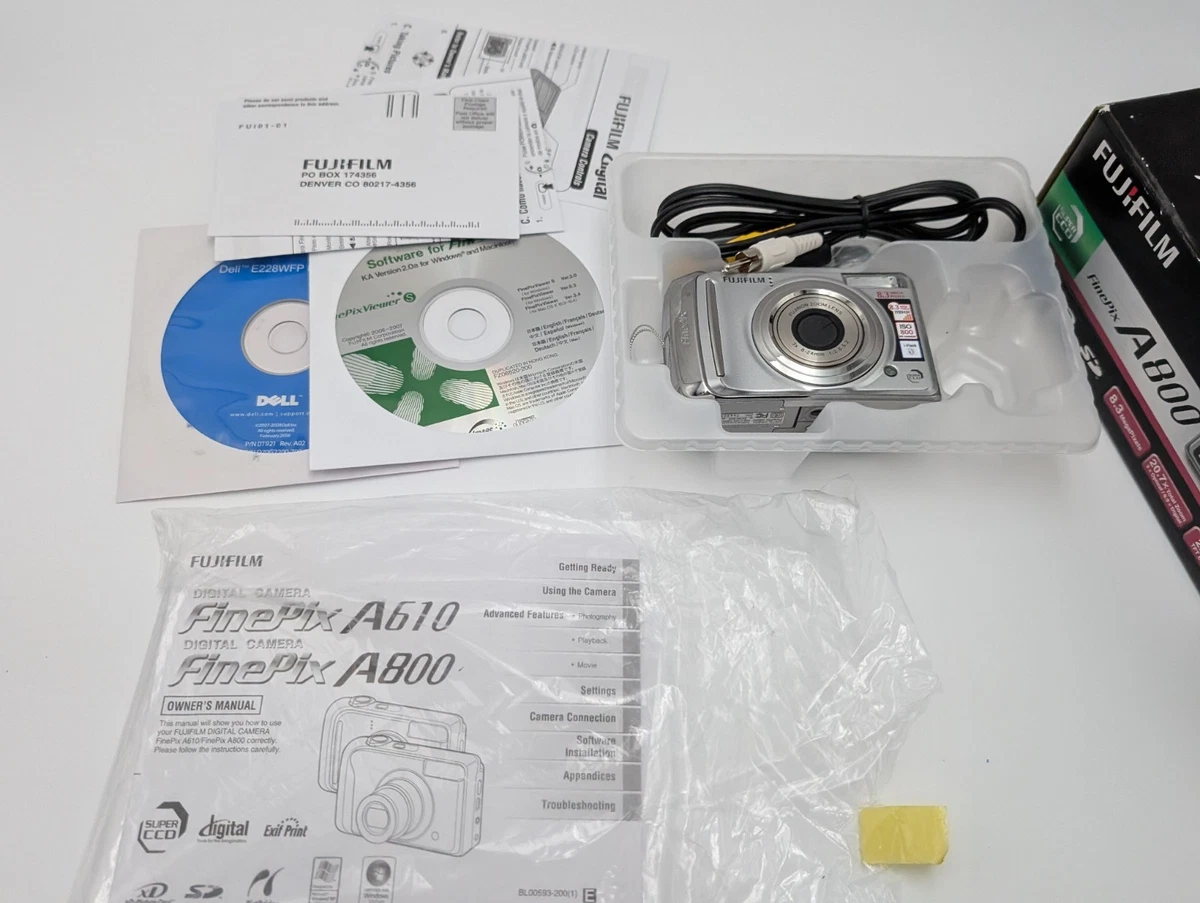 Fujifilm FinePix A Series A800 8.3MP Digital Camera - Silver for
