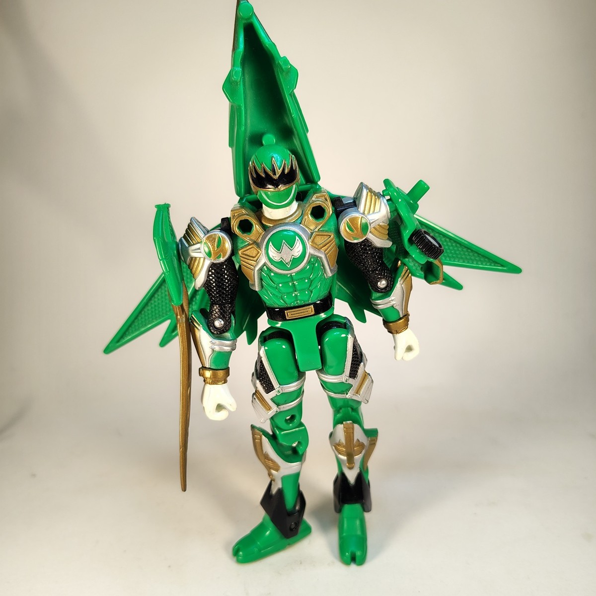 2002 Power Rangers Ninja Storm Green Samurai Turbo Tri-Battlized