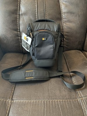 Case Logic SLRC-201 SLR Zoom Holster (Black) Nylon Padded Adjustable Strap Tags